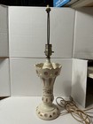 VINTAGE/ANTIQUE WILLIAM F.B. JOHNSON CERAMIC HAND PAINTED VANITY / DRESSER LAMP — photo 2