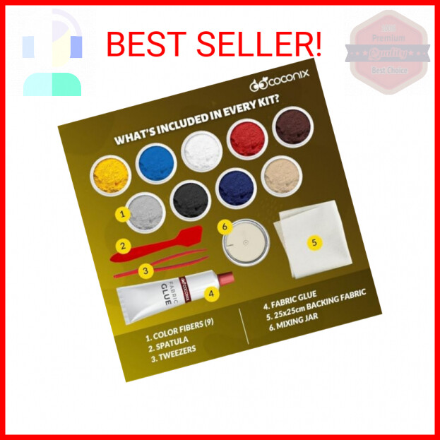 Coconix Fabric and Carpet Repair Kit Repairer of Your Car Seat, Couch