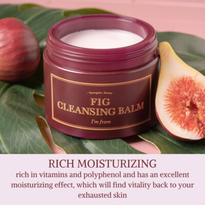 I'M FROM Fig Cleansing Balm, Moisturizing, Korean Cosmetics, Kbeauty, sample