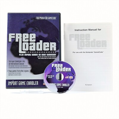 Nintendo Gamecube Zubehör : Free Loader Play Import Games - OVP Anleitung PAL