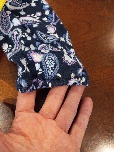 Childrens Place Girls Size M 7/8 Navy Blue Floral Paisley Tie Neck Dress Boho - Picture 8 of 11