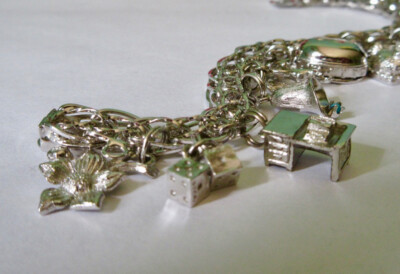 Charme De Bracelet Argent Sterling 925 Vintage - Fauteuil à Bascule (2,1g - 2cm)