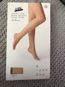 beige opaque tights