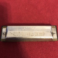 Vintage HOHNER Big River Harp Harmonica Original Case KEY OF C Made in Germany
