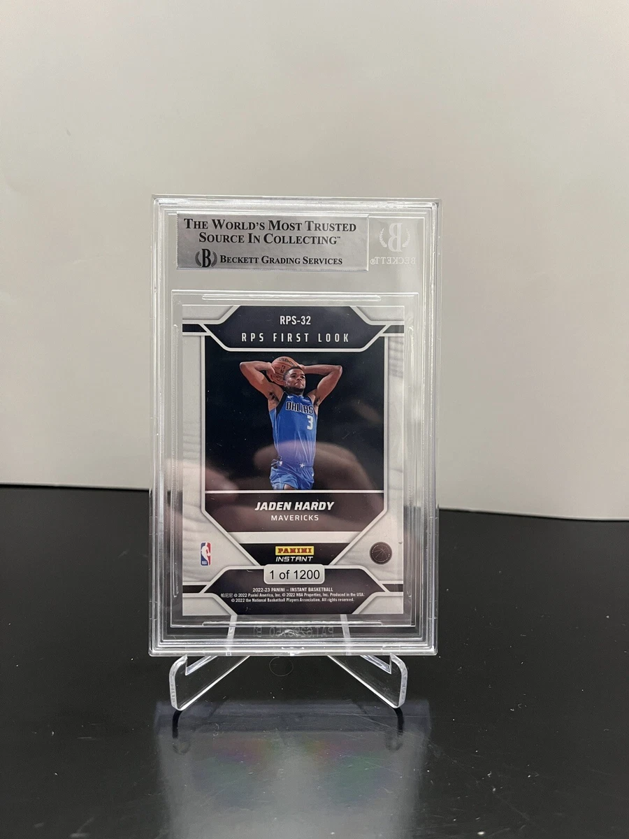 Jaden Hardy Signed Panini Instant Rookie Card Beckett COA Authentic Mavs |  eBay
