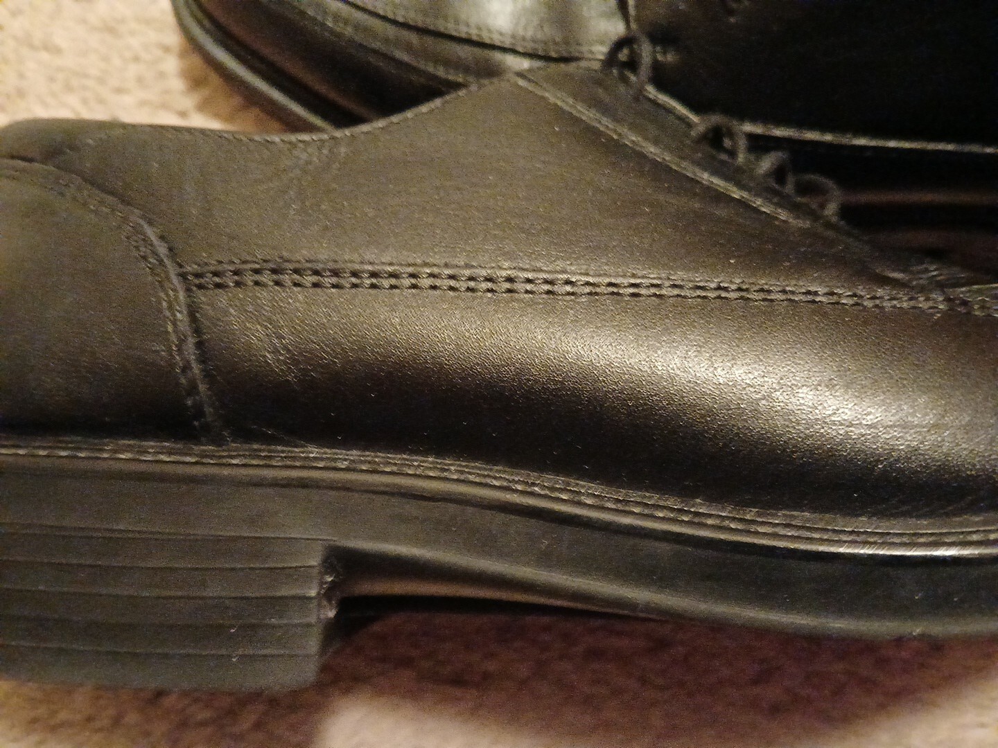 SAOLA Scarpe DOCKERS da uomo Pro Style All Motion Comfort in pelle nera taglia 11