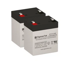 Replacement UPS Battery Set of 2 for CyberPower RB1270X2A - 12V 5.5AH T2