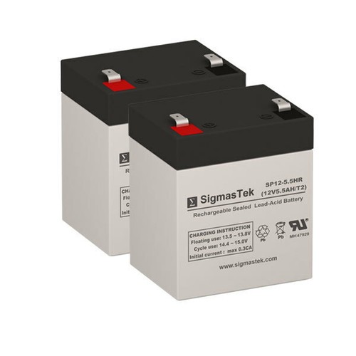 Razor Trikke E2 Electric Scooter Replacement Battery Set of 2 12V 5