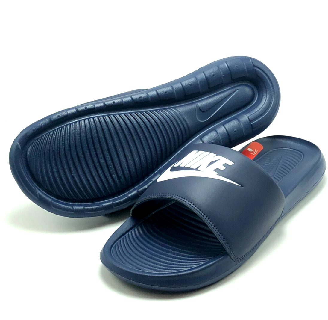 NEW* Men NIKE VICTORI ONE SLIDES Midnight Navy (CN9675 401), Sz