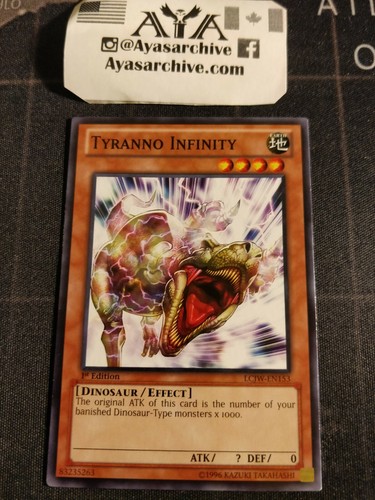 Yu-Gi-Oh! - Carte à Jouer Tyranno Infinity (LCJW-EN153) - Common - 1st Edition - Joey's World - Legendary Collection 4