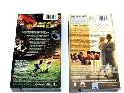 Lot of 2 VHS TWISTER / WHAT WOMEN WANT Helen Hunt Collection Mel