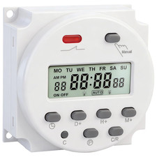 Timer Switch, CN101A, DC/AC 12V 16Amp, Digital LCD Power Programmable Timer Time