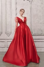 The Atelier Couture Long Sheer Sleeve Ball Gown