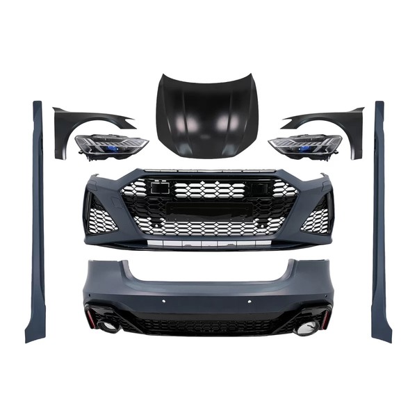 Bodykit FüR Audi A7 4G 10–14 Wide RS Look Haube StoßStange KotflüGel KüHlergrill-image