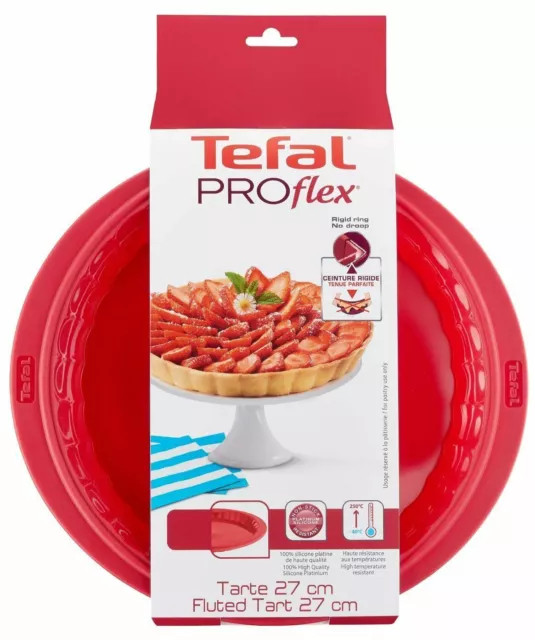 Moule à tarte Tefal Proflex silicone 27 cm antiadhésif au démoulage facile