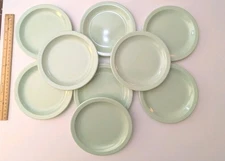 9 Vintage Texas Ware Mint Green Melamine Salad Bread Plate Lot #128 Nice Dessert