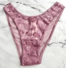 Victoria' Secret Panty Dream Angels Brazilian Mesh Embroidery S M L XL 2XL