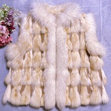 Blue Fox Fur Reversible Vest Ladies Excellent Condition Authentic Fur Outerwear