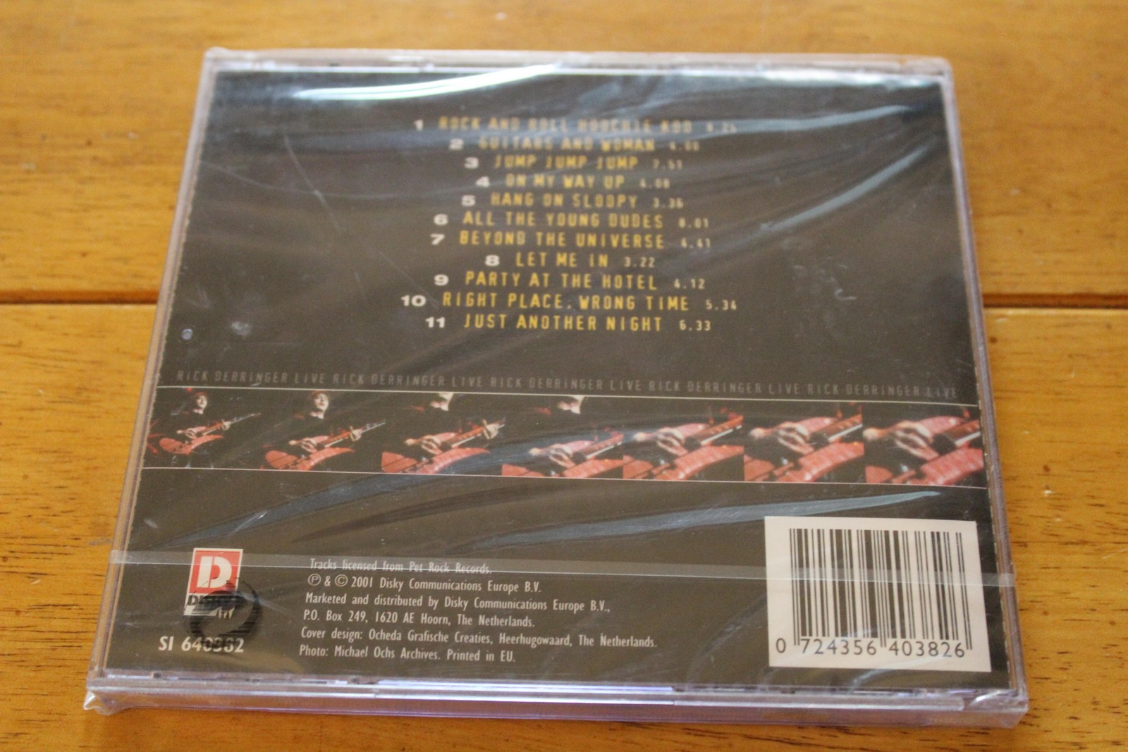 Rick Derringer CD Rock And Roll Hoochie Koo Live Rock Music Hits 2001 Sealed