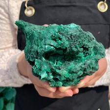 Cristallo di malachite naturale 1,79 libbre quarzo minerale grezzo guarigione C2669