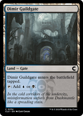 Dimir Guildgate #234 (LP) Ravnica Clue CLU Magic MTG