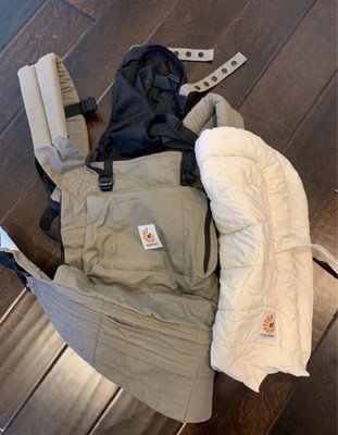 ERGObaby Carrier And Infant Insert In Aussie Khaki
