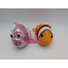 Ganz Lil Kinz Tomato Clown Pink Glitter Fish Plush HS516 HS525 Stuffed Animal