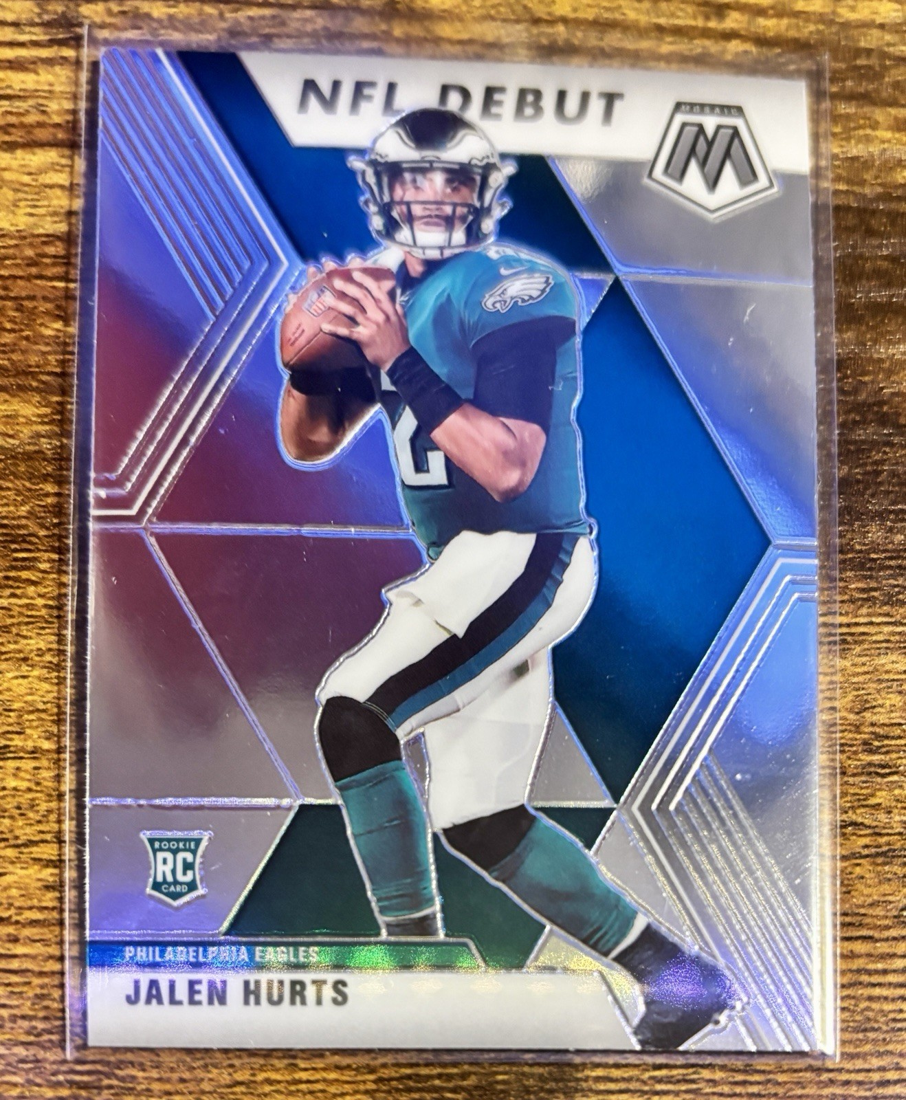 2020 Panini Mosaic Jalen Hurts #265 NFL Debut Silver Prizm RC Rookie Eagles
