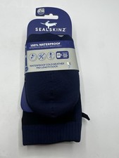 SEALSKINZ Waterproof Cold Weather Mid Length Sock Black/Navy Blue