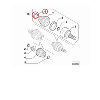Differentialhalbwelle KoppelstüCk Fiat - Alfa - Lancia Original 46307717
