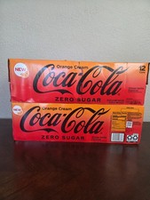 Coca-Cola Zero Sugar Orange Cream Soda Pop 12 fl oz Bundle 24 cans