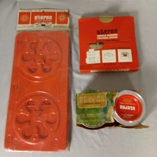 Sterno Double Single Burner Fuel Folding Camp Cook Stove Orange New 46 30 Vtg