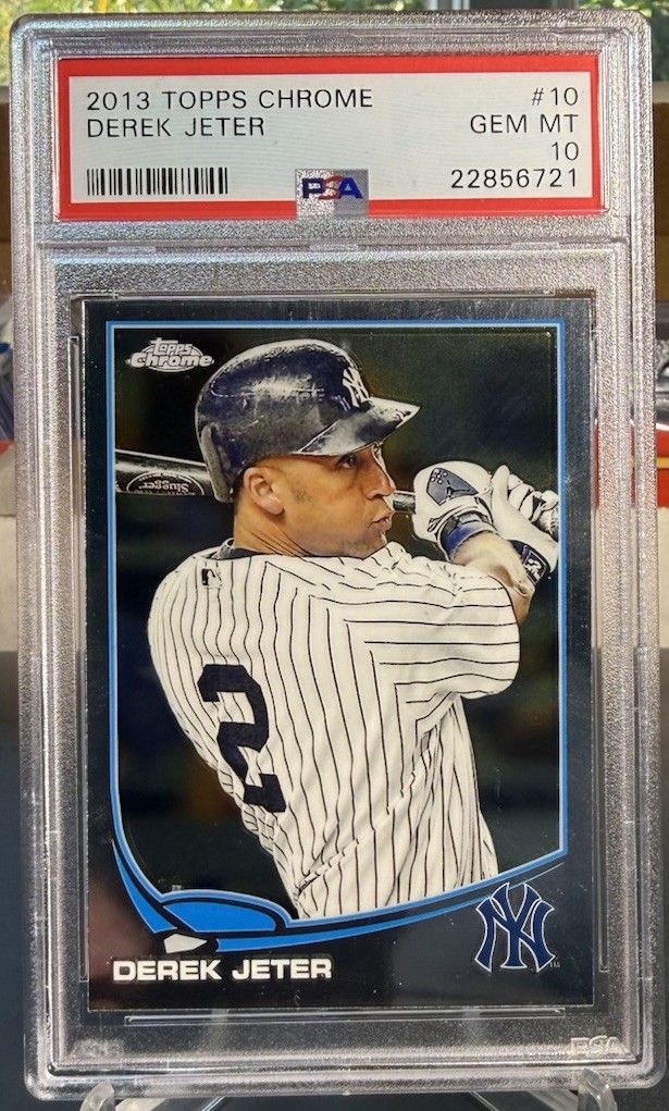 2013 Topps Chrome #10 Derek Jeter PSA 10 GEM MT