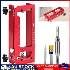 Door Hinge Jig Alloy Door Hinge Template Kit for Router Adjustable Mortise Jig