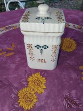 Pot à Epices Condiments SEL Terre d Acier Grès Emaillé Saint Uze Révol Art Déco