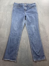 NYDJ Marilyn Straight Jeans Womens 12 Blue Lift Tuck Mid Rise Denim M66ZMS2299