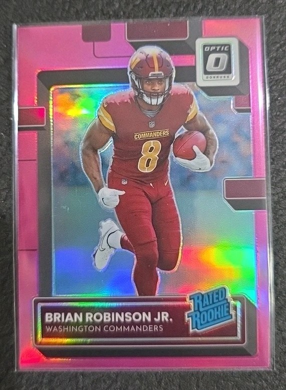 2022 Donruss Optic Rated Rookie Pink Brian Robinson Jr #227 RC Washington