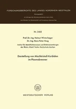 Darstellung von Mischkristall-Karbiden im Plasmabrenner by Helmut Winterhager (G