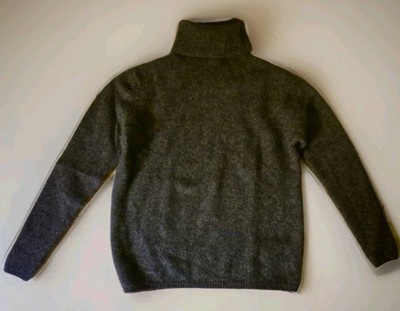 Sutton Studio Cashmere Sweater Women's Turtleneck Charcoal Grey  M