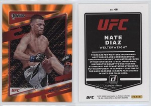 2022 Donruss UFC Holo Orange Laser Nate Diaz #46