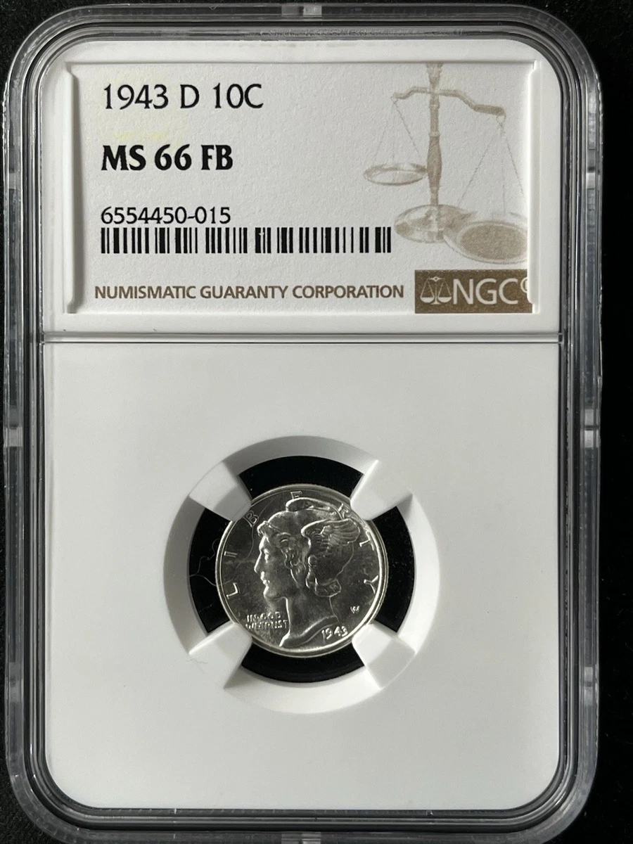 MS 66 Graded 1943 Year Mercury Dimes (1916-1945) for sale | eBay