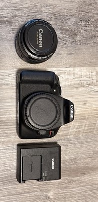Canon EOS Rebel T6 Digital Camera Black With Canon Ultrasonic EF 50mm 1:1.4 Lens