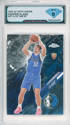 2025-26 Topps Chrome - Go Time Cooper Flagg #GT-16 (RC) for sale 