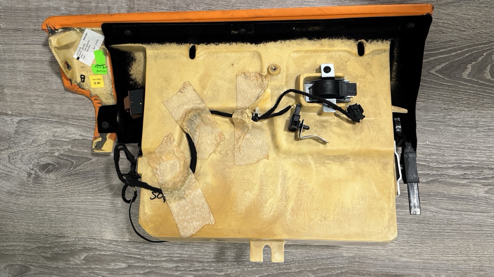 Lamborghini Gallardo Glove Box, Arancio Orange, Carbon Fiber, lower dashboard RH
