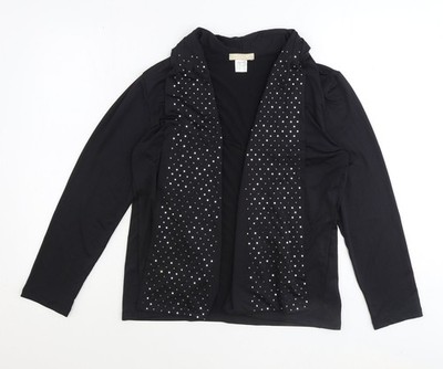 Schwarze Damenstrickjacke Daxon UK-Größe 14