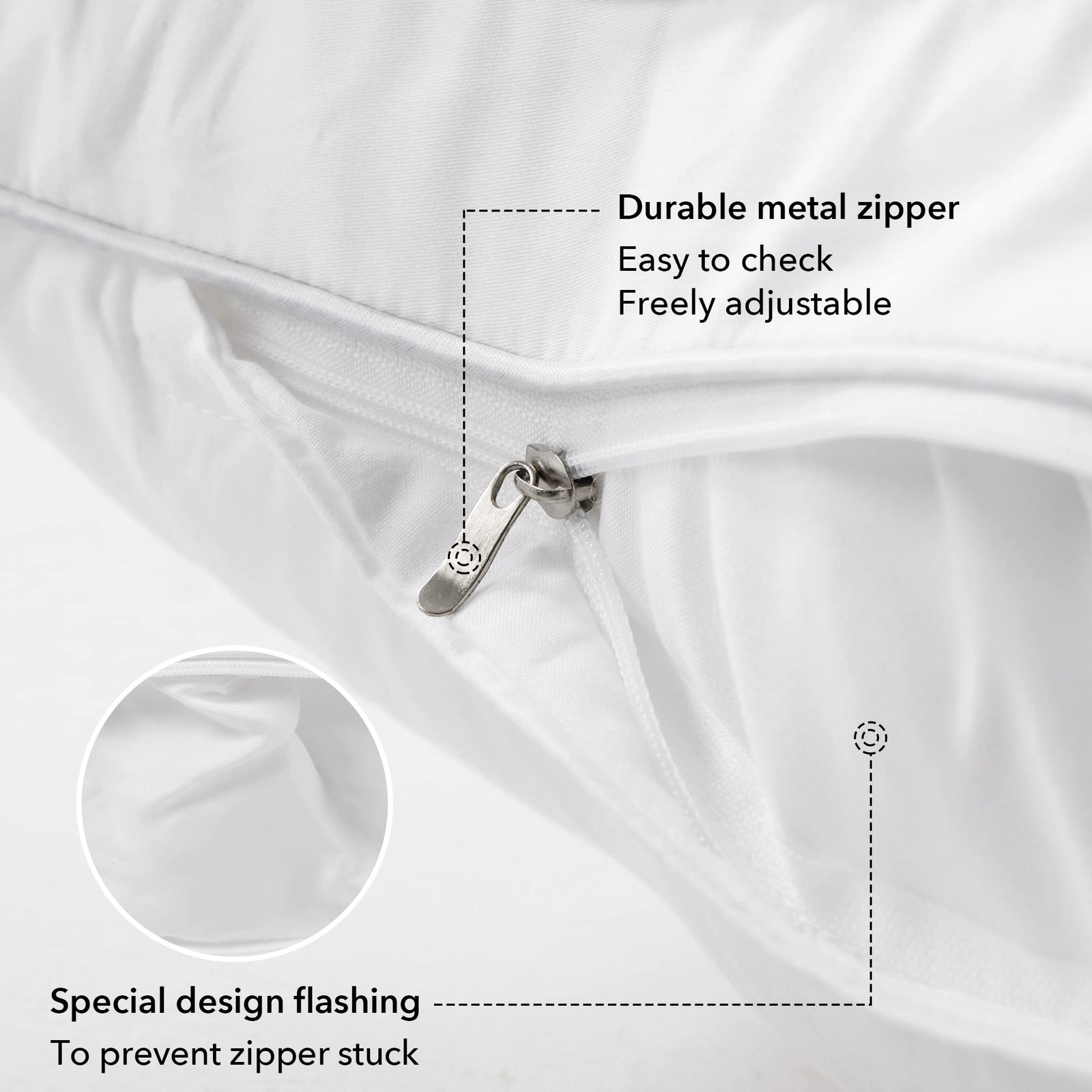 FAVRIQ 18 x 18 Pillow Inserts (Set of 2) - 18 Inch Square Interior Sofa Throw