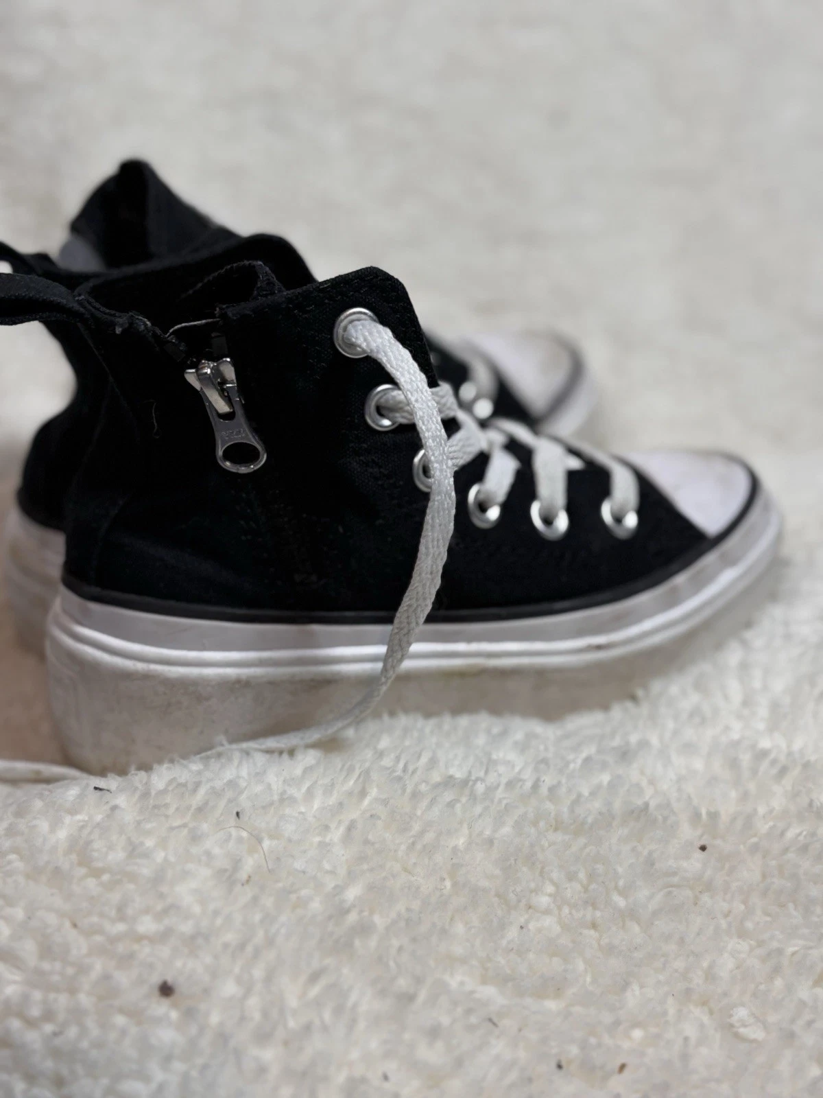 Sneakers Converse Chuck Taylor All Star Move giovani ragazze platform taglia 12 nere
