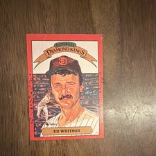 Donruss 1990 Ed Whitson Diamond Kings #26 San Diego Padres Baseball Card
