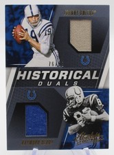 2017 Panini Absolute Football Historical Duals Unitas/Berry 8 76/99 Patch