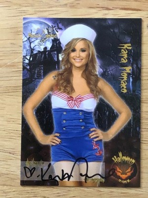 Kara Monaco, Halloween,  Authentic,  Autographed, BenchWarmer, Card,